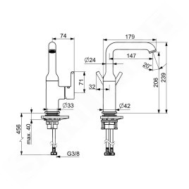 Hansa Vantis Style - Mitigeur de lavabo, chrome 54552207