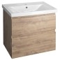 Aqualine Sava - Lavabo 700x460 mm, avec trop-plein, trou pour robinet, blanc 2070 Aqualine Sava - Lavabo 700x460 mm, avec trop-plein, trou pour robinet, blanc 2070