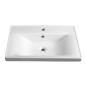 Aqualine Sava - Lavabo 700x460 mm, avec trop-plein, trou pour robinet, blanc 2070 Aqualine Sava - Lavabo 700x460 mm, avec trop-plein, trou pour robinet, blanc 2070