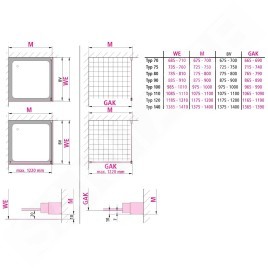 Kermi CADA XS - Paroi de douche WDW, 75x200 cm, argent brillant/verre transparent CKWDW07520VPK