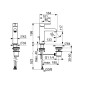Hansa Vantis Style - Mitigeur de lavabo avec vidage, chrome 54562207