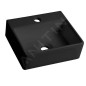 Sapho Small - Lavabo GIULIA 335x290 mm, sans trop-plein, trou pour mitigeur, noir mat BH7002B