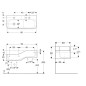 Geberit Bambini - Double-lavabo pour enfants, 90x39 cm, à gauche, sans trop-plein, 2 trous pour robinetterie, blanc alpin Geberit Bambini - Double-lavabo pour enfants, 90x39 cm, à gauche, sans trop-plein, 2 trous pour robinetterie, blanc alpin