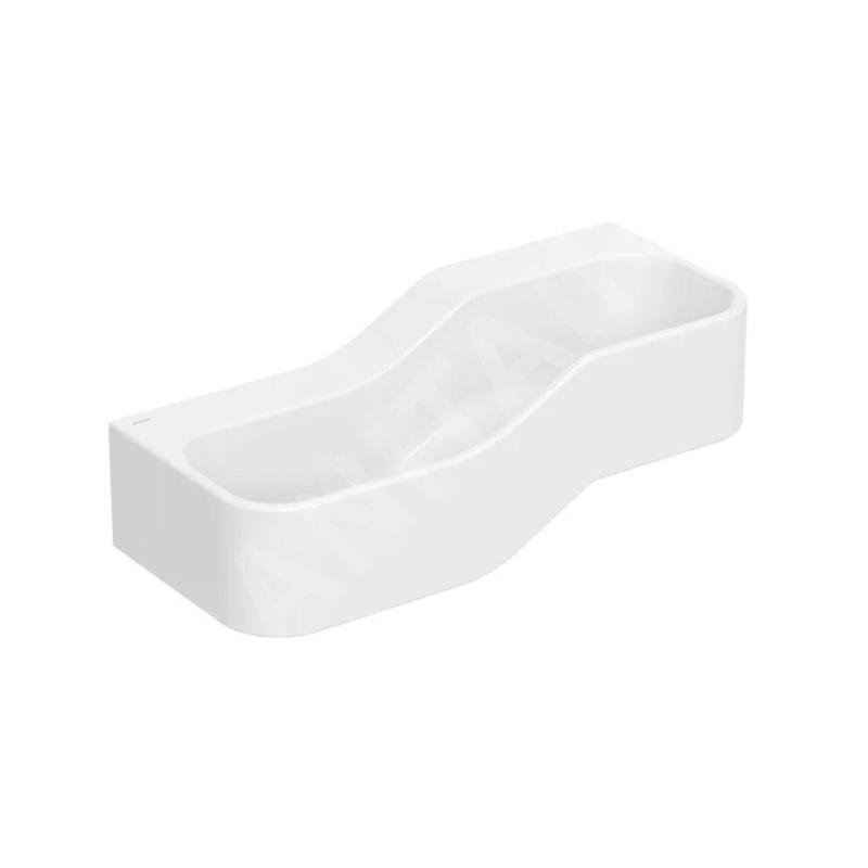 Geberit Bambini - Double-lavabo pour enfants, 90x39 cm, à gauche, sans trop-plein, sans trou pour robinetterie, blanc alpin Geberit Bambini - Double-lavabo pour enfants, 90x39 cm, à gauche, sans trop-plein, sans trou pour robinetterie, blanc alpin