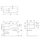 Geberit Bambini - Double-lavabo pour enfants, 90x39 cm, à gauche, sans trop-plein, sans trou pour robinetterie, blanc alpin Geberit Bambini - Double-lavabo pour enfants, 90x39 cm, à gauche, sans trop-plein, sans trou pour robinetterie, blanc alpin