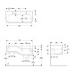 Geberit Bambini - Double-lavabo pour enfants, 90x39 cm, à droite, sans trop-plein, 2 trous pour robinetterie, blanc alpin Geberit Bambini - Double-lavabo pour enfants, 90x39 cm, à droite, sans trop-plein, 2 trous pour robinetterie, blanc alpin