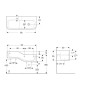 Geberit Bambini - Double-lavabo pour enfants, 90x39 cm, à droite, sans trop-plein, sans trou pour robinetterie, blanc alpin Geberit Bambini - Double-lavabo pour enfants, 90x39 cm, à droite, sans trop-plein, sans trou pour robinetterie, blanc alpin