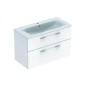 Geberit Selnova Square - Meuble-vasque 635x988x480 mm, avec vasque, 2 tiroirs, blanc brillant 501.244.00.1 Geberit Selnova Square - Meuble-vasque 635x988x480 mm, avec vasque, 2 tiroirs, blanc brillant 501.244.00.1