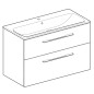 Geberit Selnova Square - Meuble-vasque 635x988x480 mm, avec vasque, 2 tiroirs, blanc brillant 501.244.00.1 Geberit Selnova Square - Meuble-vasque 635x988x480 mm, avec vasque, 2 tiroirs, blanc brillant 501.244.00.1