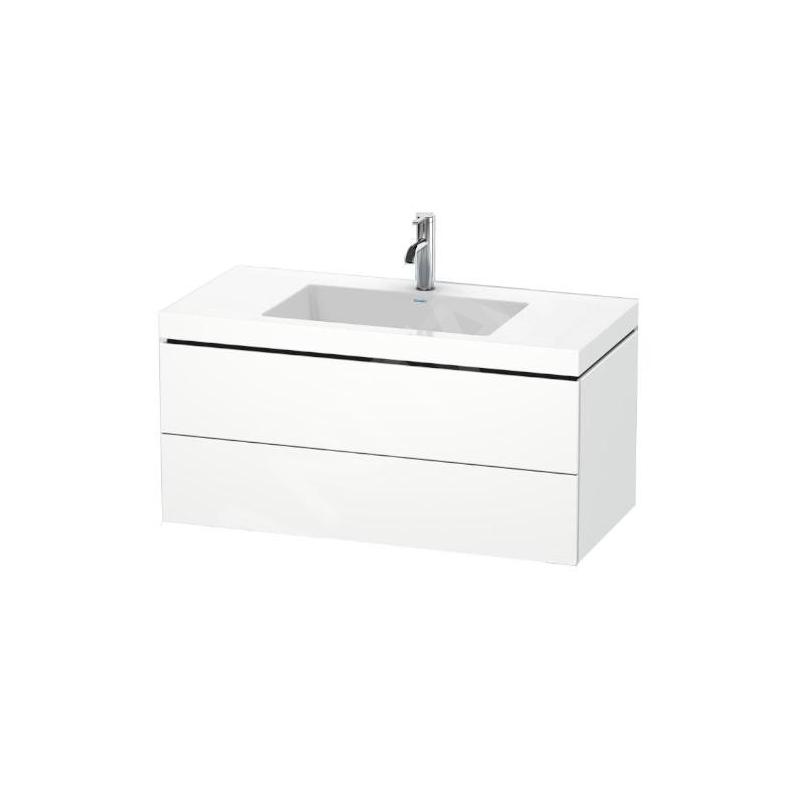 Duravit L-Cube - Meuble avec lavabo 500x1000x480 mm, 2 tiroirs, blanc mat LC6928O1818 Duravit L-Cube - Meuble avec lavabo 500x1000x480 mm, 2 tiroirs, blanc mat LC6928O1818