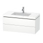 Duravit L-Cube - Meuble avec lavabo 500x1000x480 mm, 2 tiroirs, blanc mat LC6928O1818 Duravit L-Cube - Meuble avec lavabo 500x1000x480 mm, 2 tiroirs, blanc mat LC6928O1818