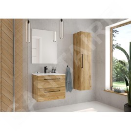 kielle Vega - Meuble avec lavabo, 60x50x46 cm, 2 tiroirs,  chêne doré 50018S61