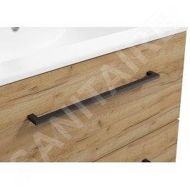kielle Vega - Meuble avec lavabo, 60x50x46 cm, 2 tiroirs,  chêne doré 50018S61