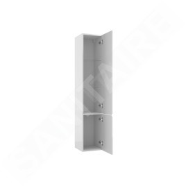 kielle Oudee - Armoire haute à suspendre, 157x30x32 cm, blanc brillant 50202010