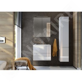 kielle Oudee - Armoire haute à suspendre, 157x30x32 cm, blanc brillant 50202010
