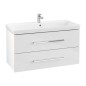 Villeroy & Boch Avento - Meuble-vasque, 980x514x452 mm, 2 tiroirs, Crystal White A89200B4 Villeroy & Boch Avento - Meuble-vasque, 980x514x452 mm, 2 tiroirs, Crystal White A89200B4