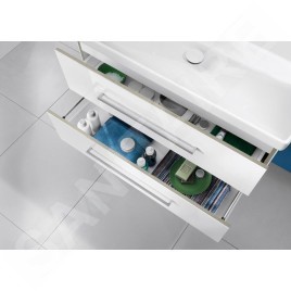 Villeroy & Boch Avento - Meuble-vasque, 980x514x452 mm, 2 tiroirs, Crystal White A89200B4