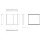 kielle Arkas I - Armoire à miroir avec éclairage LED, chauffage et port USB, 80x70x13 cm, blanc 50111810 kielle Arkas I - Armoire à miroir avec éclairage LED, chauffage et port USB, 80x70x13 cm, blanc 50111810