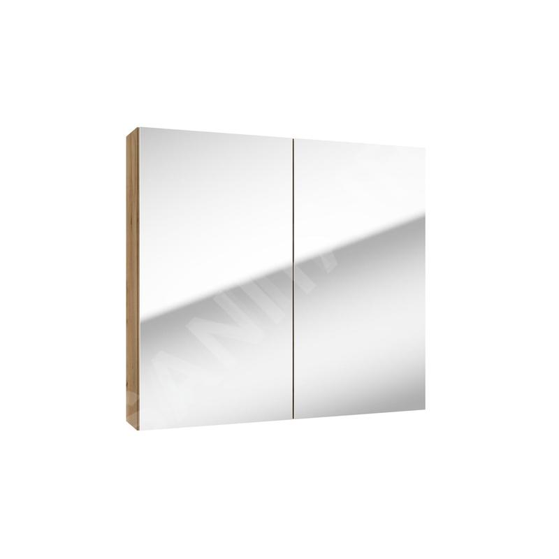 kielle Vega - Meuble avec miroir, 80x73x15 cm, chêne doré 50118801 kielle Vega - Meuble avec miroir, 80x73x15 cm, chêne doré 50118801