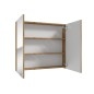 kielle Vega - Meuble avec miroir, 80x73x15 cm, chêne doré 50118801 kielle Vega - Meuble avec miroir, 80x73x15 cm, chêne doré 50118801