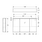 Geberit Option - Armoire de toilette avec éclairage, 1200x700x172 mm 500.592.00.1