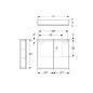 Geberit Option - Armoire de toilette avec éclairage, 750x700x150 mm 500.205.00.1 Geberit Option - Armoire de toilette avec éclairage, 750x700x150 mm 500.205.00.1