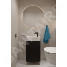 kielle Oudee - Meuble avec lave-mains, 40x68x22 cm, noir mat 50002S44