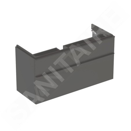 Geberit Smyle Square - Meuble pour lavabo, 1184x470x617 mm, 2 tiroirs, lave 500.355.JK.1