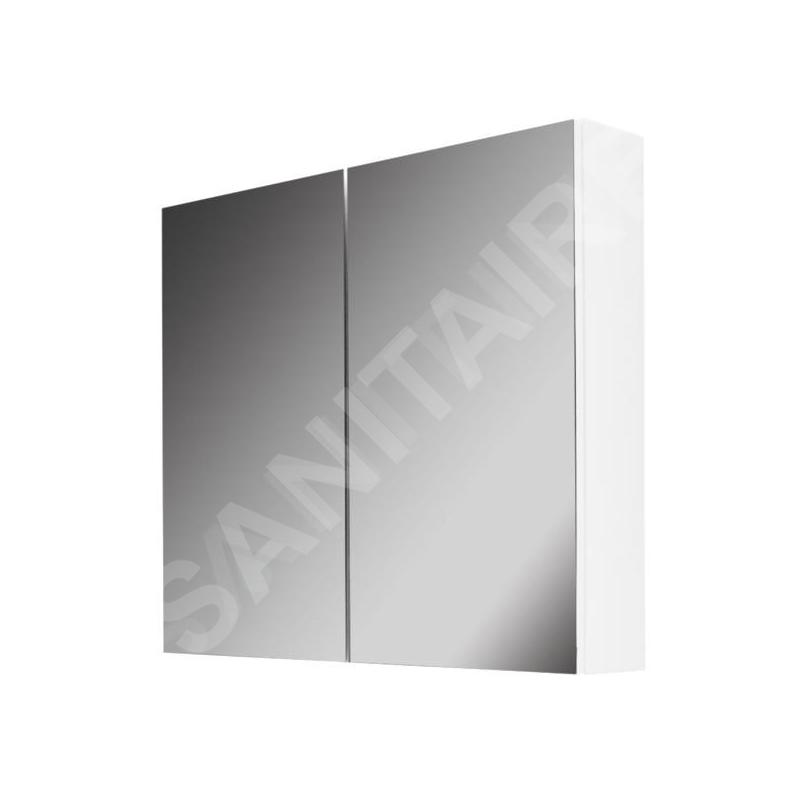 kielle Vega - Armoire avec miroir, 60x73x15 cm, blanc brillant 50118600 kielle Vega - Armoire avec miroir, 60x73x15 cm, blanc brillant 50118600