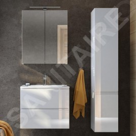 kielle Vega - Armoire avec miroir, 60x73x15 cm, blanc brillant 50118600