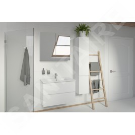kielle Vega - Armoire avec miroir, 60x73x15 cm, blanc brillant 50118600