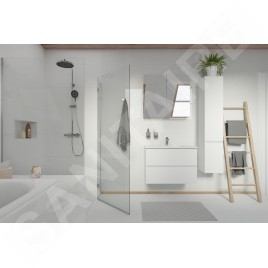 kielle Vega - Armoire avec miroir, 60x73x15 cm, blanc brillant 50118600
