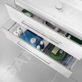 Villeroy & Boch Avento - Meuble-vasque, 780x514x452 mm, 2 tiroirs, Crystal White A89100B4