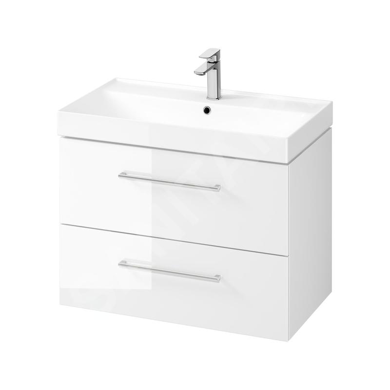 kielle Arkas I - Meuble avec lavabo, 80x57x44 cm, 2 tiroirs, blanc brillant 50011S80 kielle Arkas I - Meuble avec lavabo, 80x57x44 cm, 2 tiroirs, blanc brillant 50011S80