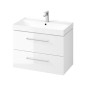 kielle Arkas I - Meuble avec lavabo, 80x57x44 cm, 2 tiroirs, blanc brillant 50011S80 kielle Arkas I - Meuble avec lavabo, 80x57x44 cm, 2 tiroirs, blanc brillant 50011S80