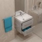 kielle Arkas I - Meuble avec lavabo, 80x57x44 cm, 2 tiroirs, gris 50011S82 kielle Arkas I - Meuble avec lavabo, 80x57x44 cm, 2 tiroirs, gris 50011S82