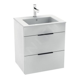 Jika Cube - Meuble avec lavabo, 540x422x622 mm, blanc H4536121763001