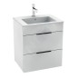 Jika Cube - Meuble avec lavabo, 540x422x622 mm, blanc H4536121763001 Jika Cube - Meuble avec lavabo, 540x422x622 mm, blanc H4536121763001