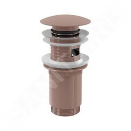 Alcadrain Accessoires - Sortie de lavabo, ClickClack, or rouge brossé mat A392-RG-B