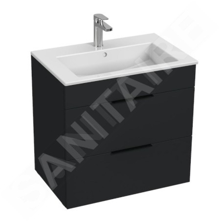 Jika Cube - Meuble avec lavabo 65x43x61 cm, anthracite mat H4536021763521