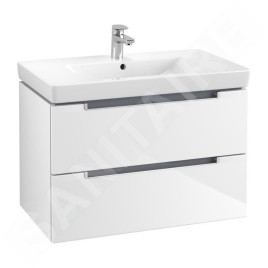 Villeroy & Boch Subway 2.0 - Meuble-vasque, 787x520x449 mm, 2 tiroirs, Glossy White A69600DH
