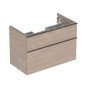Geberit iCon - Meuble lavabo, 89x62x48 cm, 2 tiroirs, chêne 502.305.JH.1