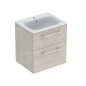 Geberit Selnova Square - Meuble-vasque 635x588x480 mm, avec vasque, 2 tiroirs, noyer clair hickory 501.239.00.1 Geberit Selnova Square - Meuble-vasque 635x588x480 mm, avec vasque, 2 tiroirs, noyer clair hickory 501.239.00.1