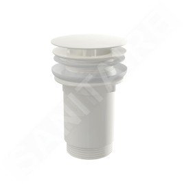 Alcadrain Accessoires - Sortie de lavabo, non obturable, blanc brillant A396B