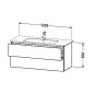 Duravit L-Cube - Meuble sous lavabo 550x1220x481 mm, 2 tiroirs, blanc mat LC624301818 Duravit L-Cube - Meuble sous lavabo 550x1220x481 mm, 2 tiroirs, blanc mat LC624301818