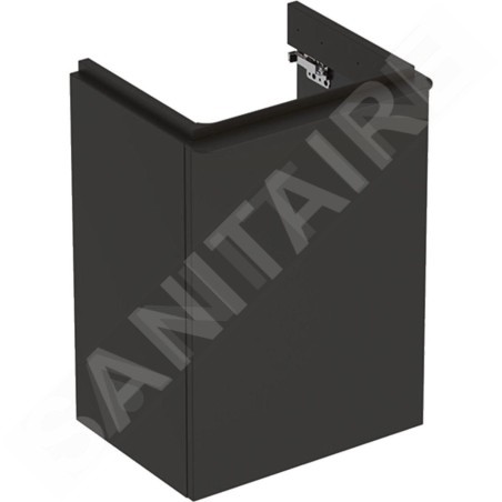 Geberit Smyle Square - Meuble pour lavabo, 442x356x617 mm, 1 porte, charnières à droite, lave 500.350.JK.1