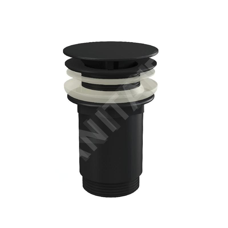 Alcadrain Accessoires - Sortie de lavabo, non obturable, noir mat A396BLACK