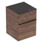 Geberit Smyle Square - Meuble latéral, 2 tiroirs, noyer hickory 500.357.JR.1