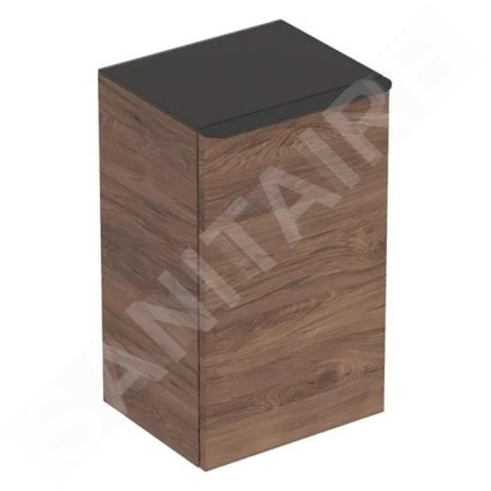 Geberit Smyle Square - Meuble latéral, charnières à droite, noyer hickory 500.359.JR.1