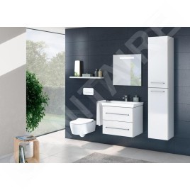 Villeroy & Boch Avento - Meuble-vasque, 580x514x452 mm, 2 tiroirs, Crystal White A88900B4